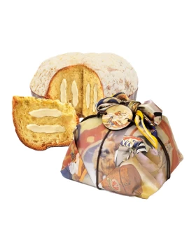 ΠΑΝΕΤΟΝΕ ΓΕΜΙΣΤΟ ΜΕ ΛΕΥΚΗ ΣΟΚΟΛΑΤΑ RUSTICHELLA D'ABRUZZO PANETTONE 2024 LIMITED EDITION 1kg + ΜΕΤΑΞΩΤΟ ΜΑΝΤΗΛΙ