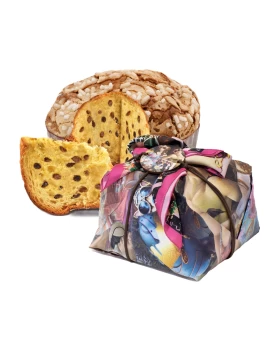 ΠΑΝΕΤΟΝΕ ΜΕ ΑΜΥΓΔΑΛΟ RUSTICHELLA D'ABRUZZO PANETTONE 2024 LIMITED EDITION 1kg + ΜΕΤΑΞΩΤΟ ΜΑΝΤΗΛΙ