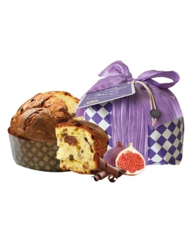 ΠΑΝΕΤΟΝΕ ΜΕ ΣΥΚΟ & ΣΟΚΟΛΑΤΑ RUSTICHELLA D'ABRUZZO PANETTONE ARTIGIANALE 750gr