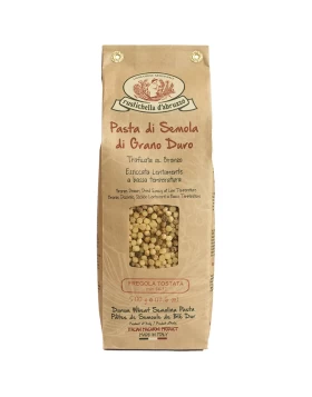 FREGOLA TOSTATA RUSTICHELLA D'ABRUZZO ΑΠΟ ΣΙΜΙΓΔΑΛΙ ΣΚΛΗΡΟΥ ΣΙΤΟΥ 500gr