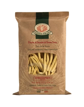 STROZZAPRETI RUSTICHELLA D'ABRUZZO ΑΠΟ ΣΙΜΙΓΔΑΛΙ ΣΚΛΗΡΟΥ ΣΙΤΟΥ 250gr