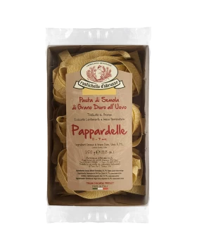 PAPPARDELLE ΑΒΓΟΥ RUSTICHELLA D'ABRUZZO ΑΠΟ ΣΙΜΙΓΔΑΛΙ ΣΚΛΗΡΟΥ ΣΙΤΟΥ 250gr