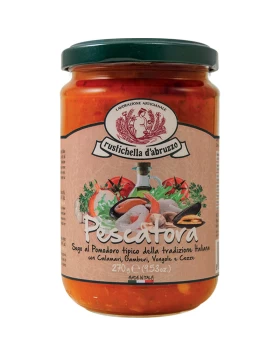 ΣΑΛΤΣΑ PESCATORA ΜΕ ΘΑΛΑΣΣΙΝΑ RUSTICHELLA D'ABRUZZO 270gr