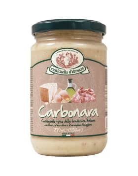 ΣΑΛΤΣΑ CARBONARA ΜΕ ΧΟΙΡΙΝΟ & ΕΛΑΙΟΛΑΔΟ RUSTICHELLA D'ABRUZZO 270gr