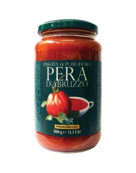 ΣΑΛΤΣΑ ΤΟΜΑΤΑΣ PERA D'ABRUZZO PASSATA DI POMODORO PRIMOGRANO RUSTICHELLA D'ABRUZZO 500gr