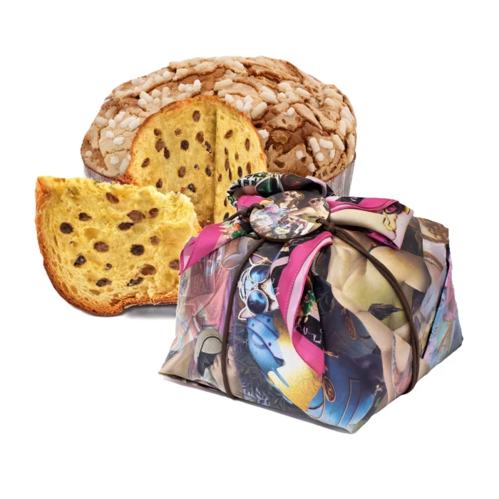 ΠΑΝΕΤΟΝΕ ΜΕ ΑΜΥΓΔΑΛΟ RUSTICHELLA D'ABRUZZO PANETTONE 2024 LIMITED EDITION 1kg + ΜΕΤΑΞΩΤΟ ΜΑΝΤΗΛΙ