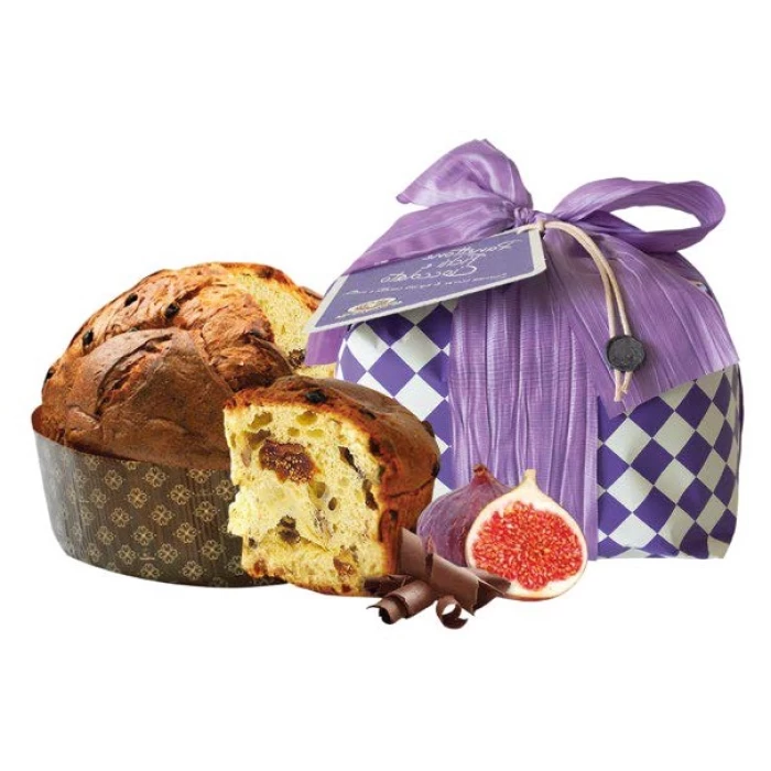 ΠΑΝΕΤΟΝΕ ΜΕ ΣΥΚΟ & ΣΟΚΟΛΑΤΑ RUSTICHELLA D'ABRUZZO PANETTONE CLASSICO ARTIGIANALE 750gr