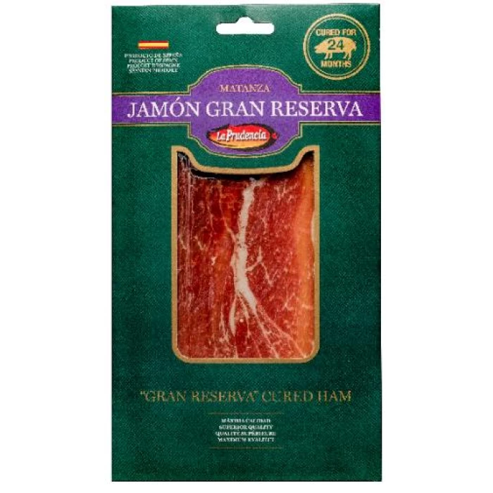 JAMON LA PRUDENCIA SERRANO GRAN RESERVA ΧΟΙΡΙΝΟ ΜΠΟΥΤΙ 24 ΜΗΝΩΝ ΣΕ ΦΕΤΕΣ 75gr