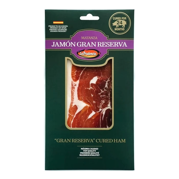 LA PRUDENCIA JAMON SERRANO GRAN RESERVA CURED HAM 24 MONTHS SLICED 75gr