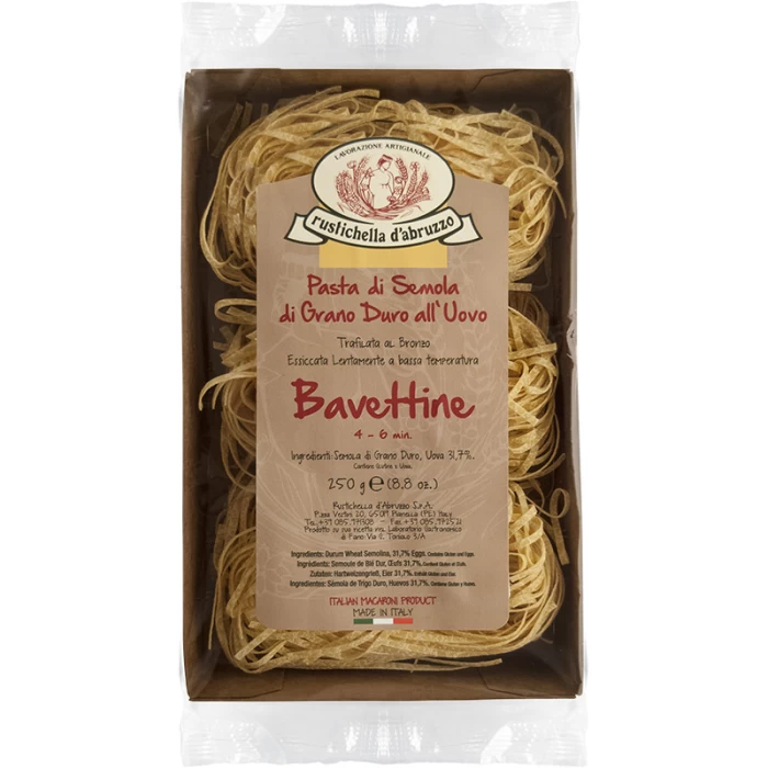 RUSTICHELLA D'ABRUZZO EGG BAVETTINE 250gr