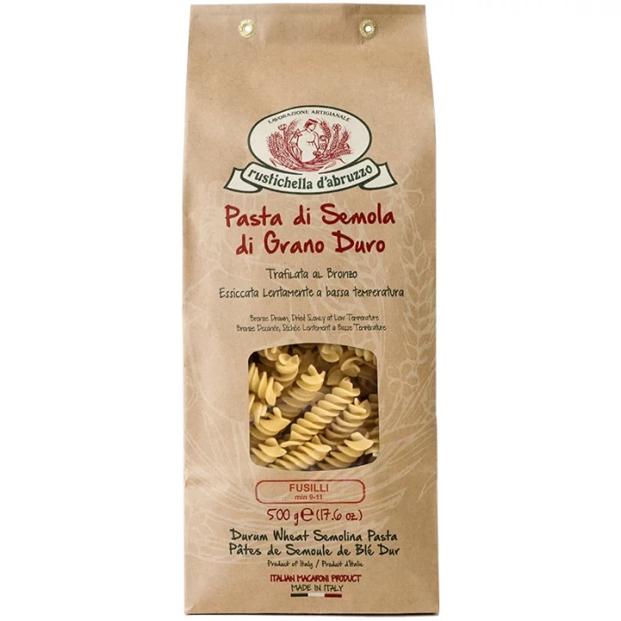 FUSILLI RUSTICHELLA D'ABRUZZO ΑΠΟ ΣΙΜΙΓΔΑΛΙ ΣΚΛΗΡΟΥ ΣΙΤΟΥ 500gr