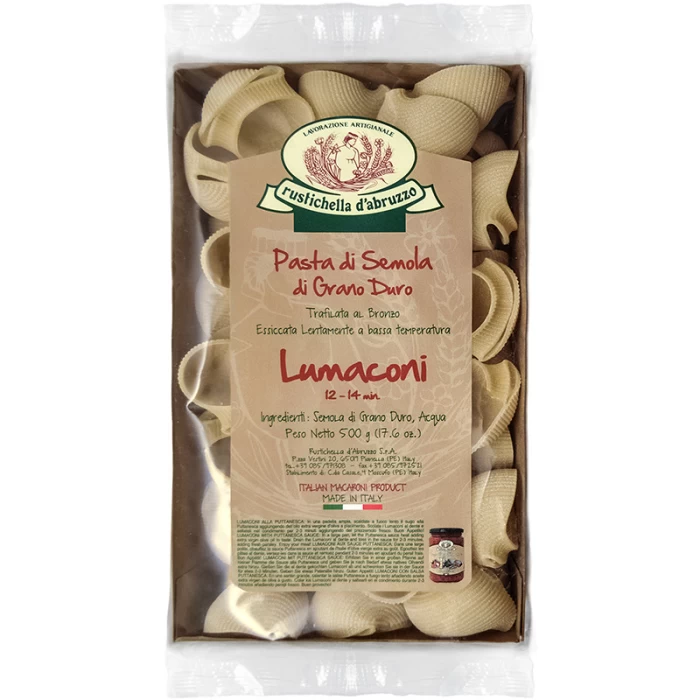 LUMACONI RUSTICHELLA D'ABRUZZO ΑΠΟ ΣΙΜΙΓΔΑΛΙ ΣΚΛΗΡΟΥ ΣΙΤΟΥ 500gr