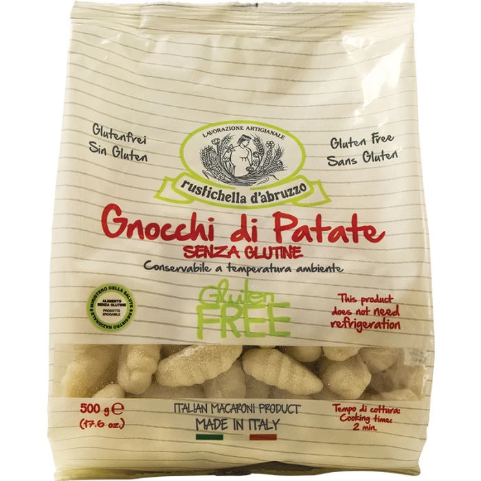 GNOCCHI ΠΑΤΑΤΑΣ RUSTICHELLA D'ABRUZZO ΧΩΡΙΣ ΓΛΟΥΤΕΝΗ 500gr